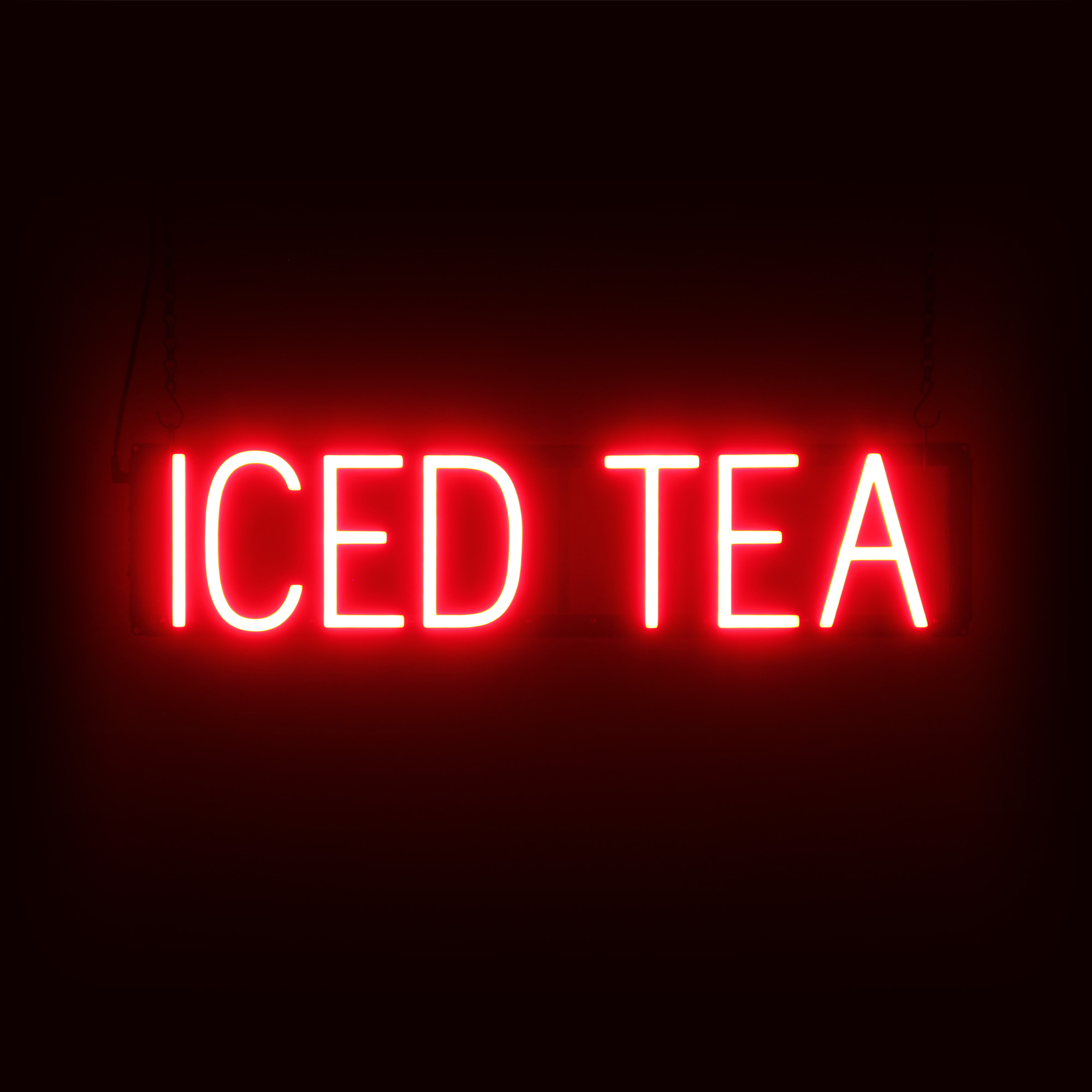 SpellBrite ICED TEA Sign | Neon Iced Tea Sign Look, LED Light | 27.0" x 6.3"