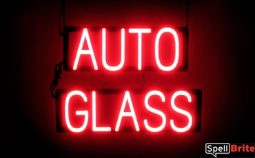 Shatterproof Auto Glass Sign with Long-Lasting LED Lights