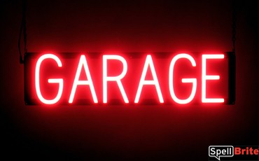 LED Neon Garage Signs, 4 Color Options with 30-Day Trial