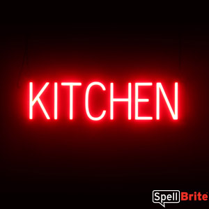 light up kitchen sign